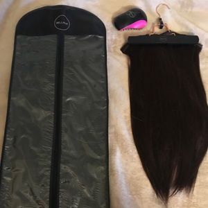 Bellami 18" dark brown human hair extensions (2)